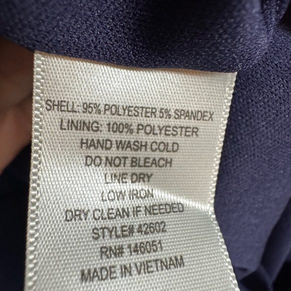 Navy Blue Sleeveless Jumpsuit - Picture 9 of 9